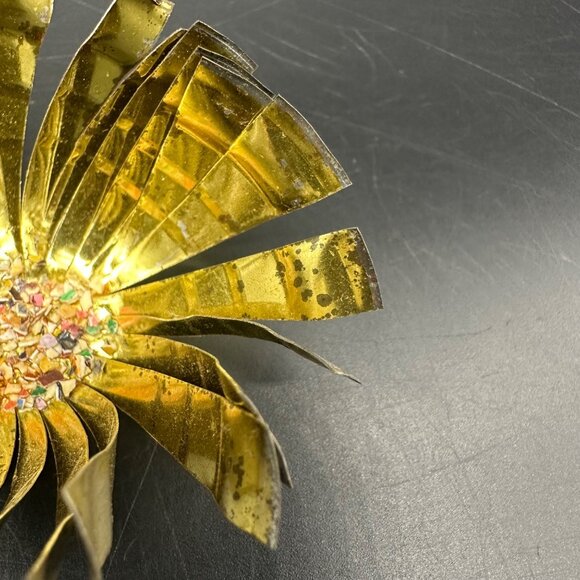 Vintage Christmas Ornaments Mid Century Atomic Starburst Handmade Aluminum - Picture 6 of 11